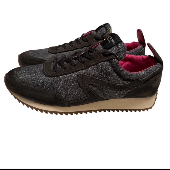 rag & bone Shoes - Rag & Bone Retro Charcoal and pink Sneakers,NWT,Size 37,Made in Vietnam